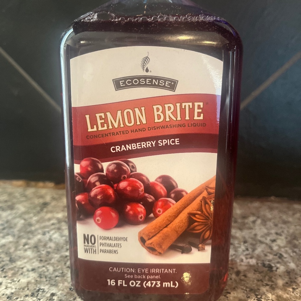 Melaleuca Ecosense Lemon Brite Concentrated Hand Dishwashing Liquid Cranberry Sp